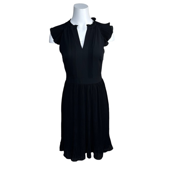 White House Black Market Dresses & Skirts - NWT WHBM CS Soft Midi Dress Black Pleated 0 White House Black Market